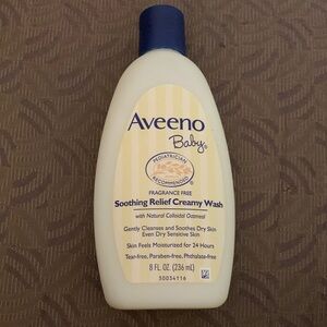 Aveeno Baby Soothing Relief Creamy Wash - Blue and Cream